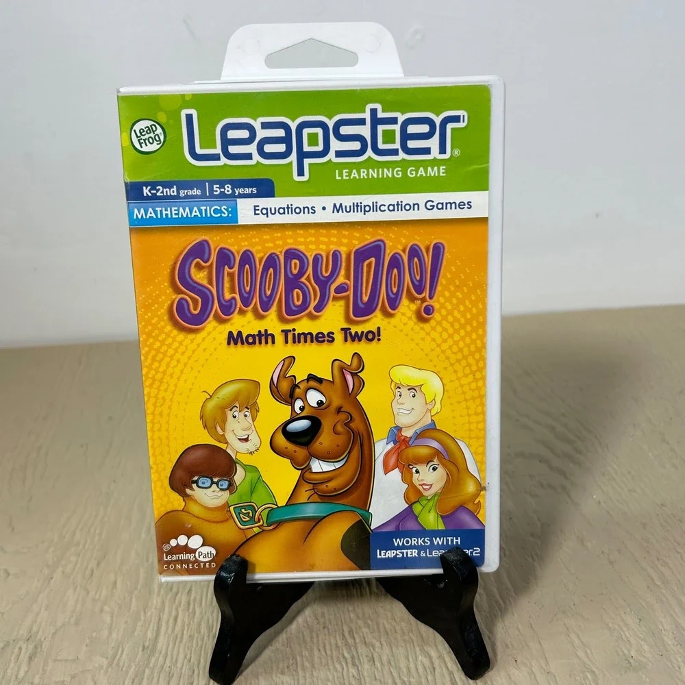 LeapFrog Leapster Scooby-Doo Math Times K-2nd Grade Ages 5-8 Educationalp‎